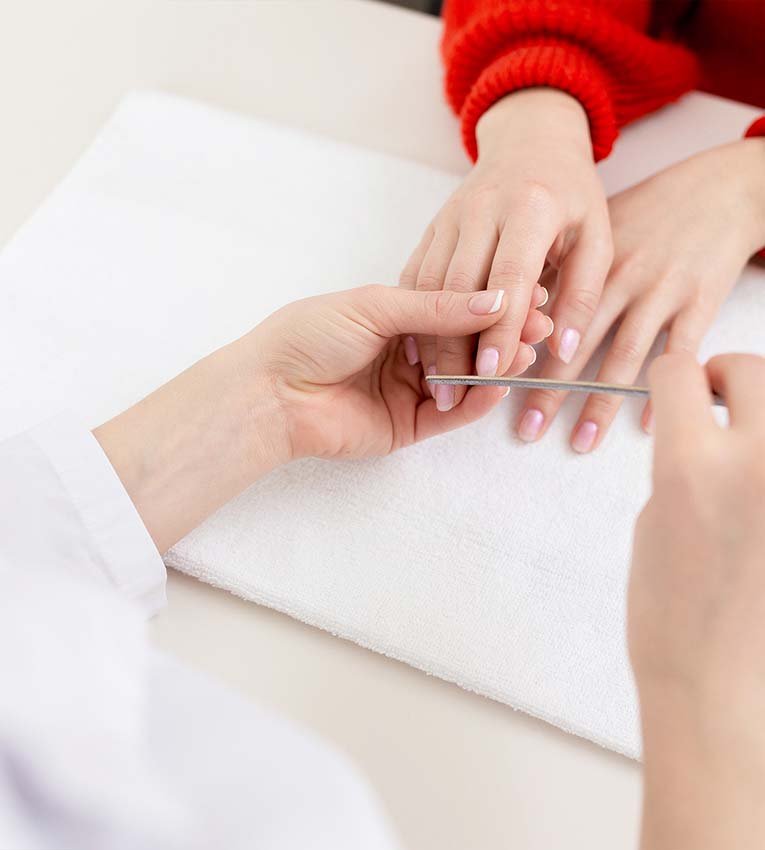 Manicure service at Lia's Salon in North Hollywood